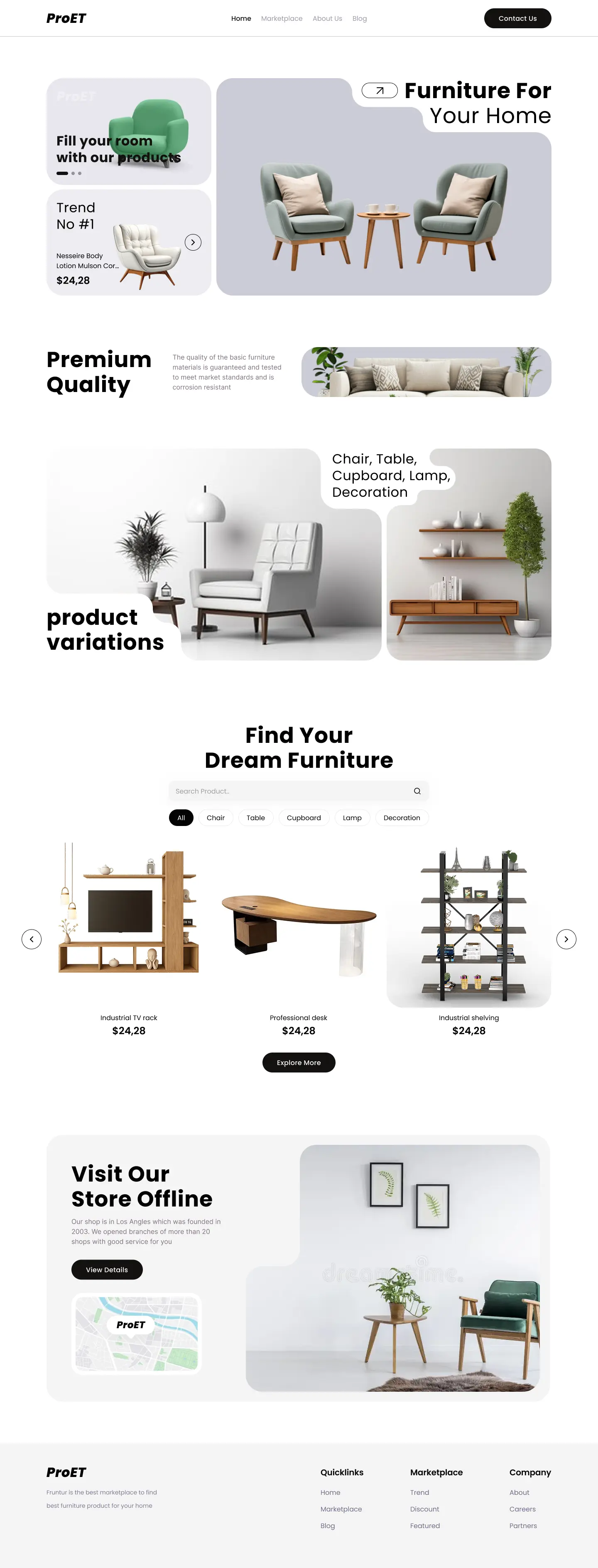 ProET Furniture Marketplace